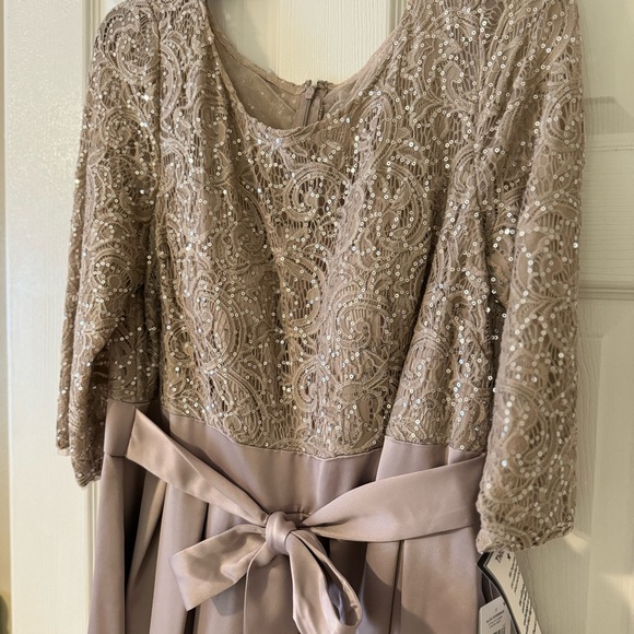 Alex Evenings Sequin Lace Mother of Bride/Groom Dress - Picture 5 of 9